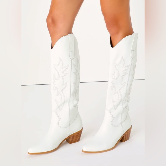 Billini Shoes - Billini Urson White Cowboy Boot